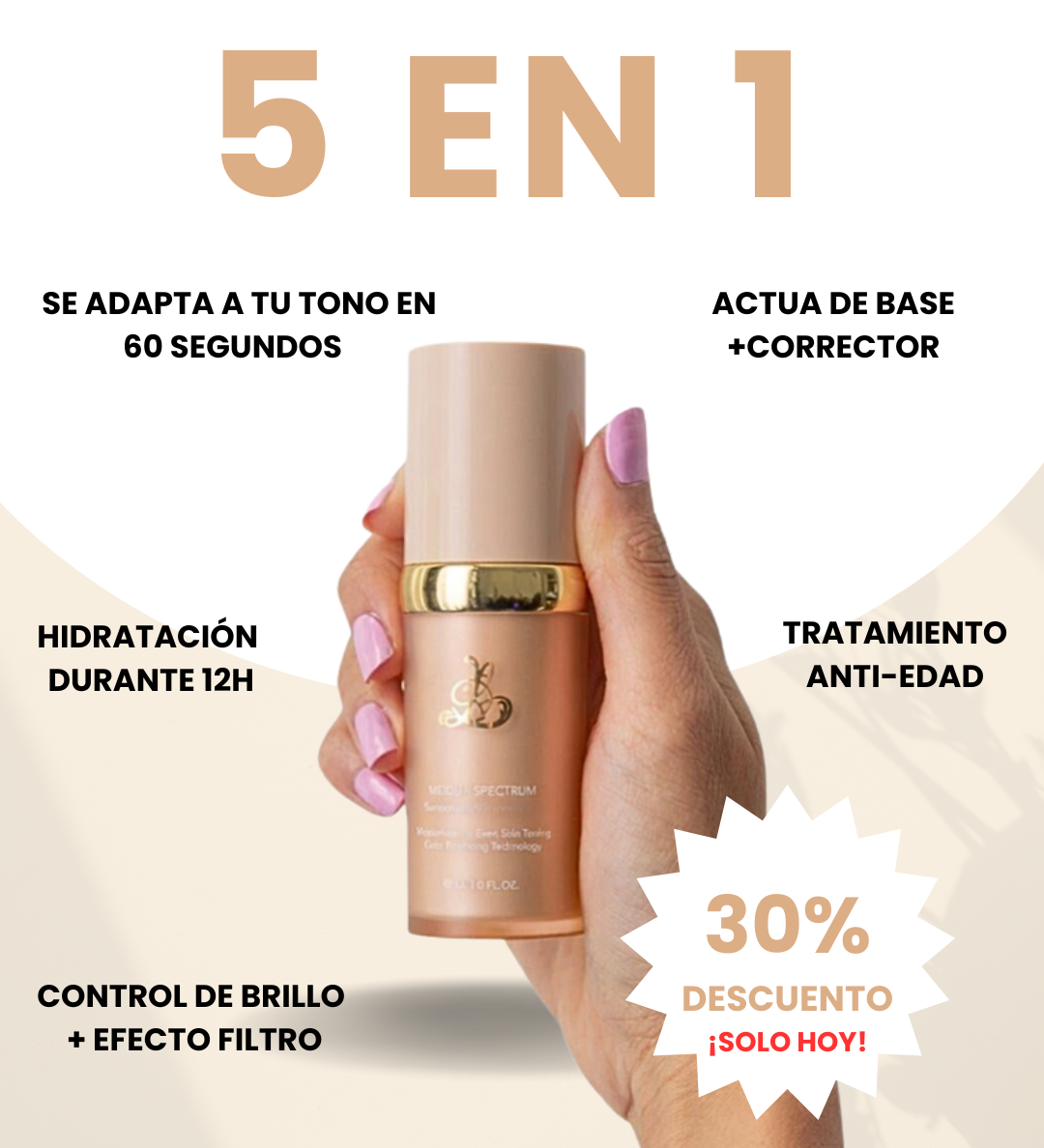 Aruna Glow Base |  Nunca Más el Tono Equivocado