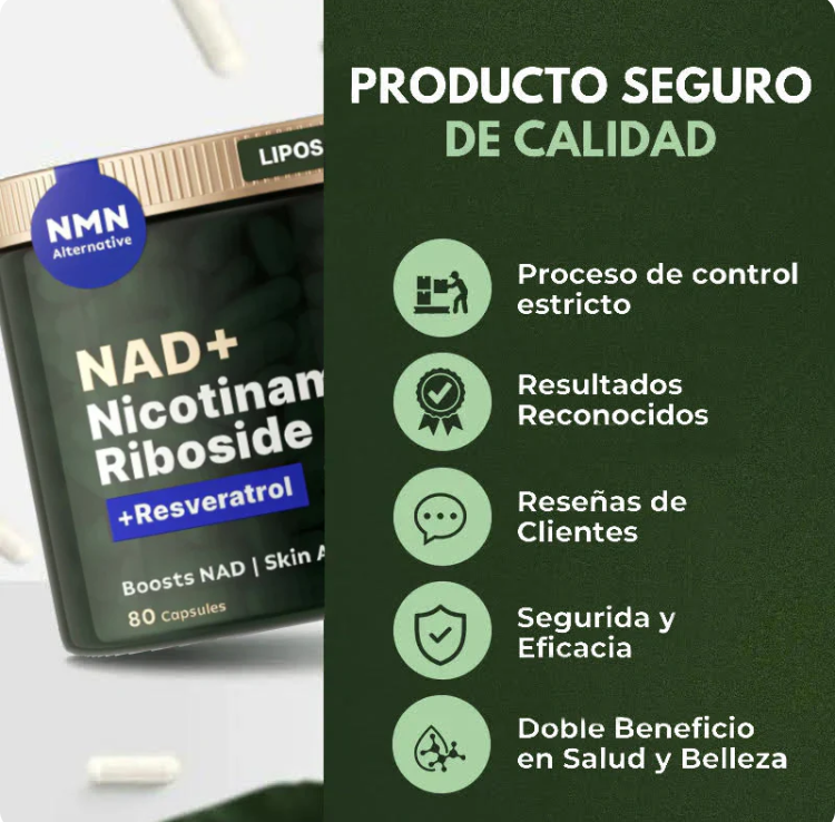 ARUNA CELL ENERGY| NAD+ Recupera tu Energía, tu Piel y tu Vitalidad desde el interior Pack 1+1 De Regalo