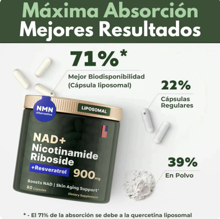 ARUNA CELL ENERGY| NAD+ Recupera tu Energía, tu Piel y tu Vitalidad desde el interior Pack 1+1 De Regalo