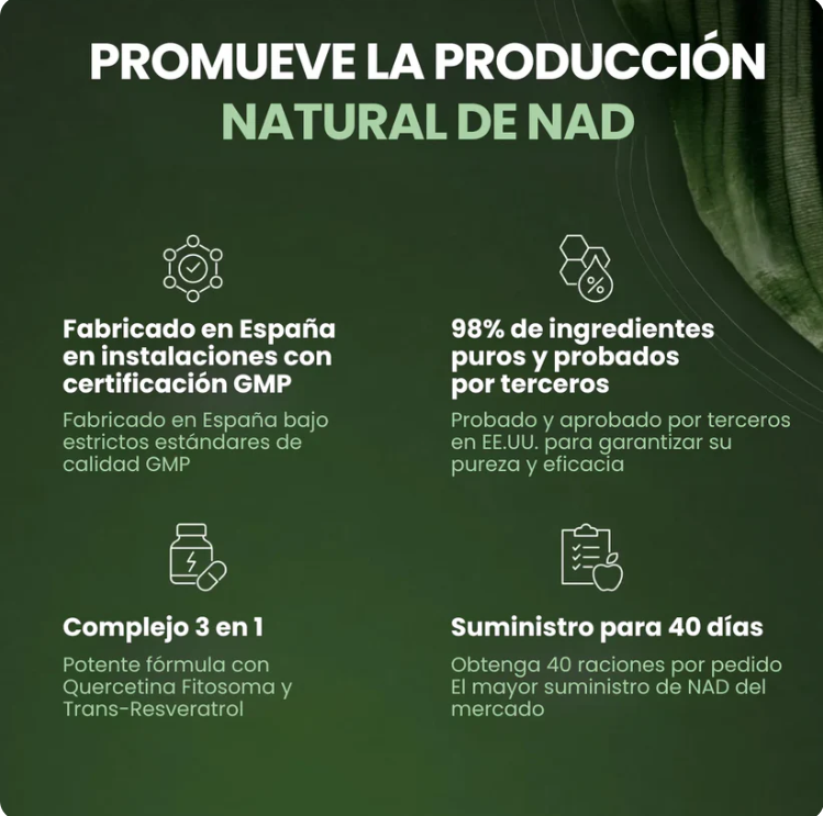 ARUNA CELL ENERGY| NAD+ Recupera tu Energía, tu Piel y tu Vitalidad desde el interior Pack 1+1 De Regalo