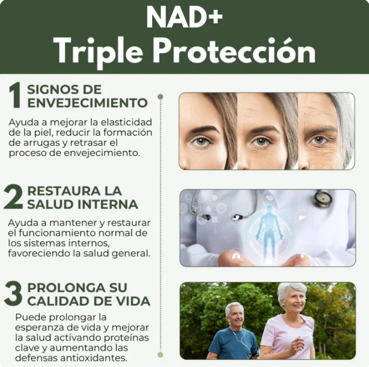 ARUNA CELL ENERGY| NAD+ Recupera tu Energía, tu Piel y tu Vitalidad desde el interior Pack 1+1 De Regalo
